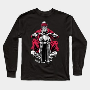 Skeleton riding a motorbike Long Sleeve T-Shirt